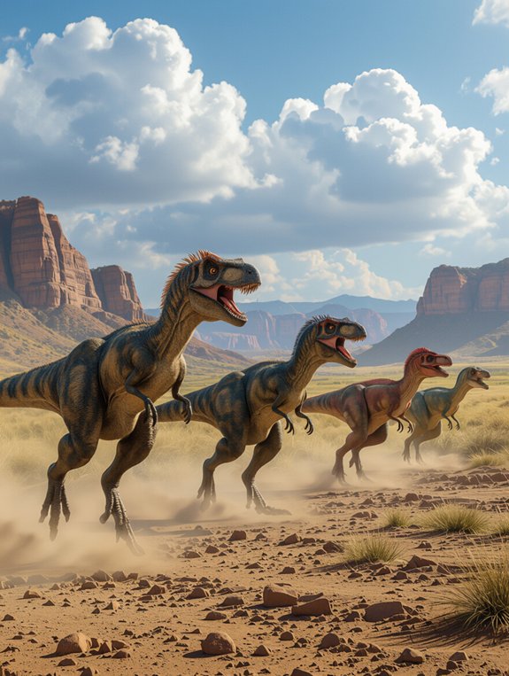 raptor dinosaurs global migration