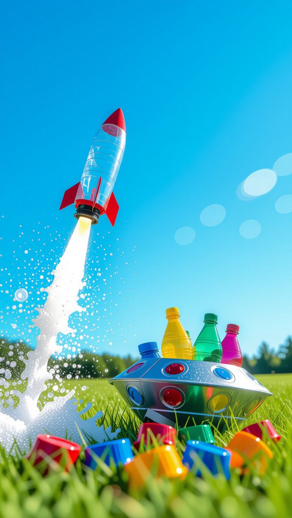 recycled bottle rocket crafts