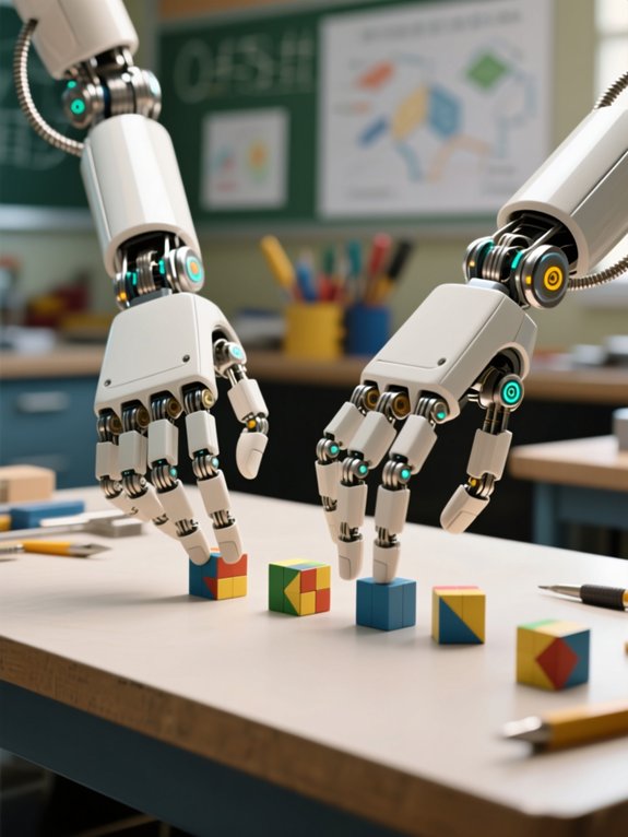 robotic hands with sensors