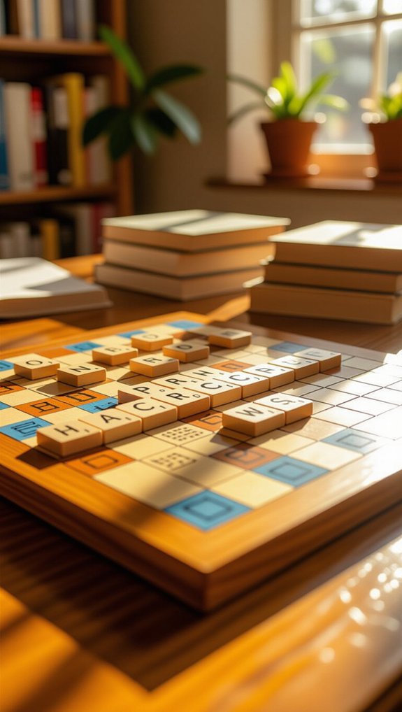 scrabble vocabulary learning board