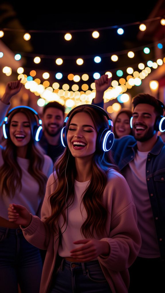 silent disco headphone experience