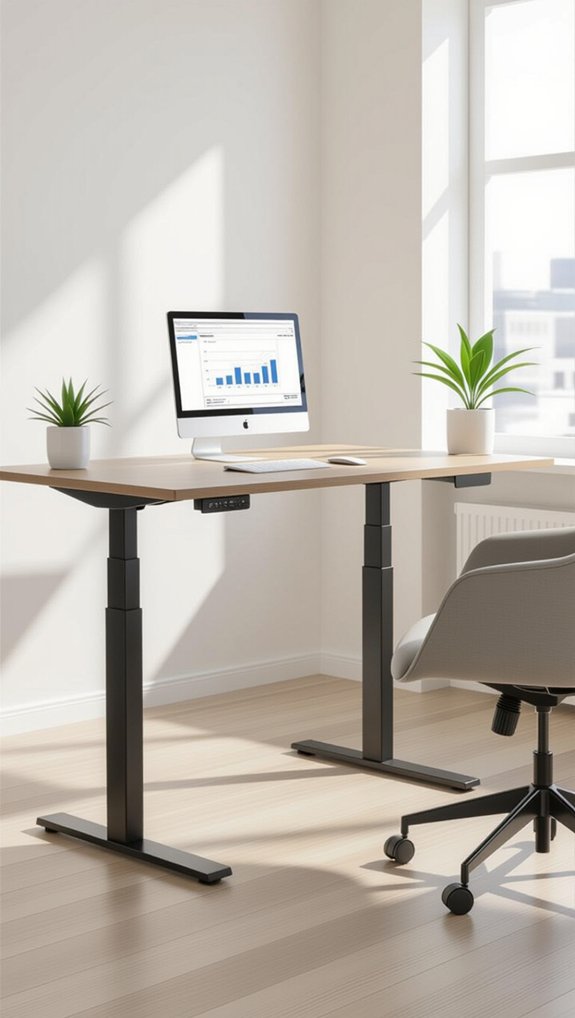 smooth height adjustment desk