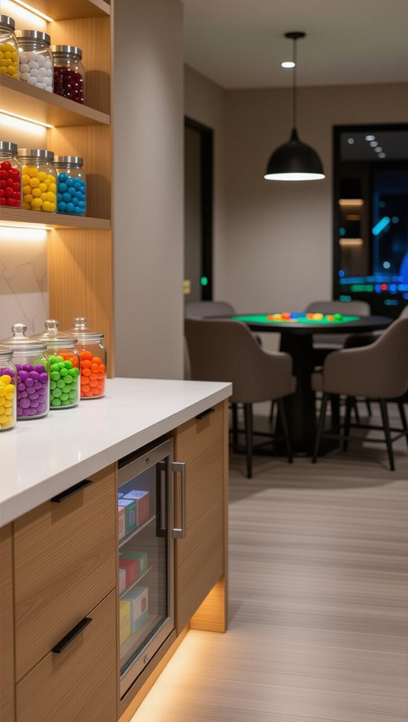 snack and beverage station