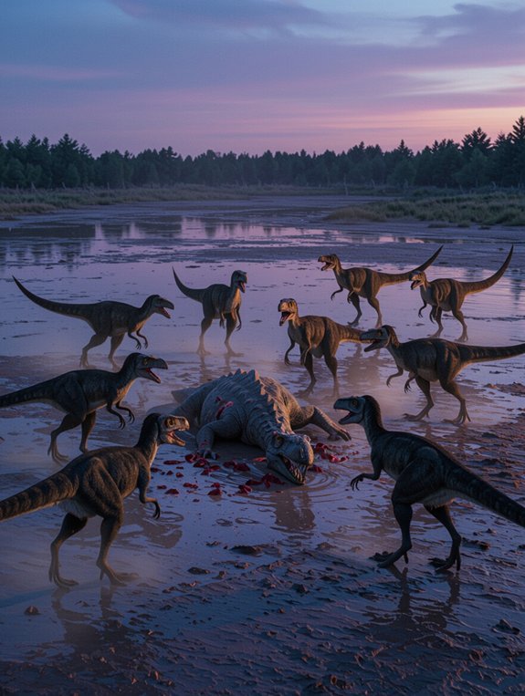 social interactions in velociraptors