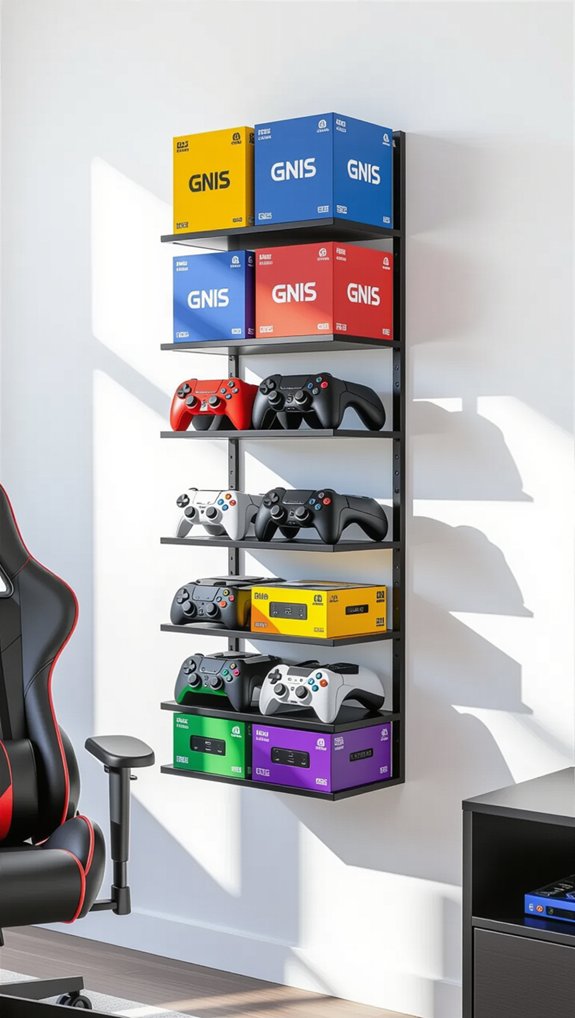 space saving gaming organization solution