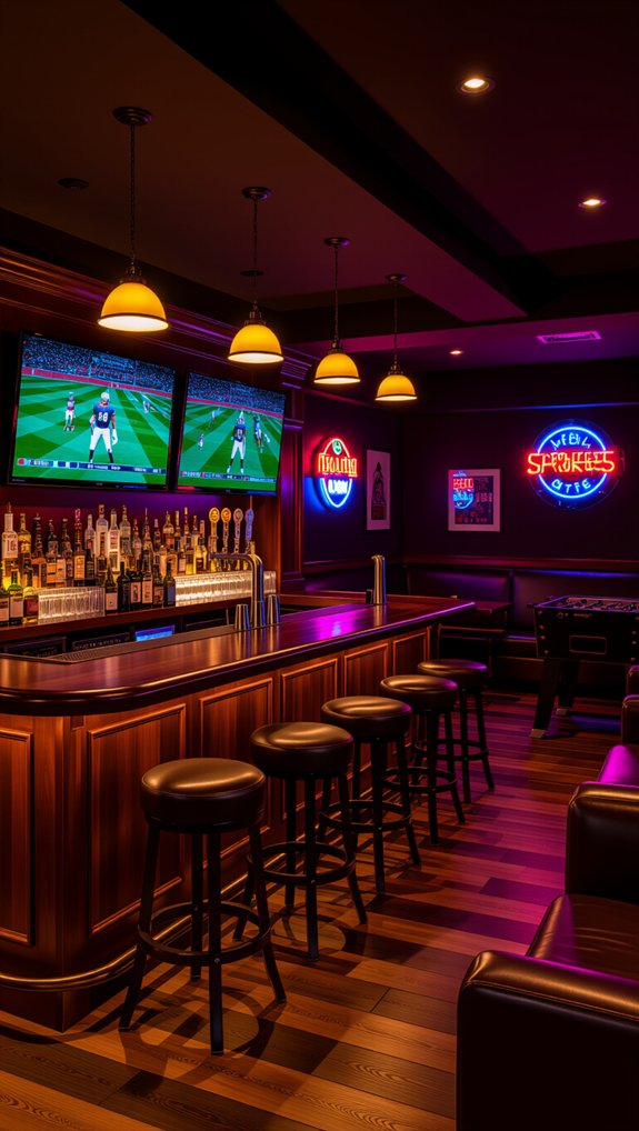 sports bar basement entertainment
