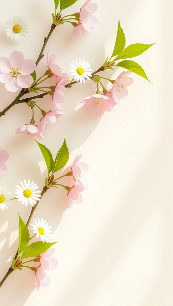 spring flower themed decoration