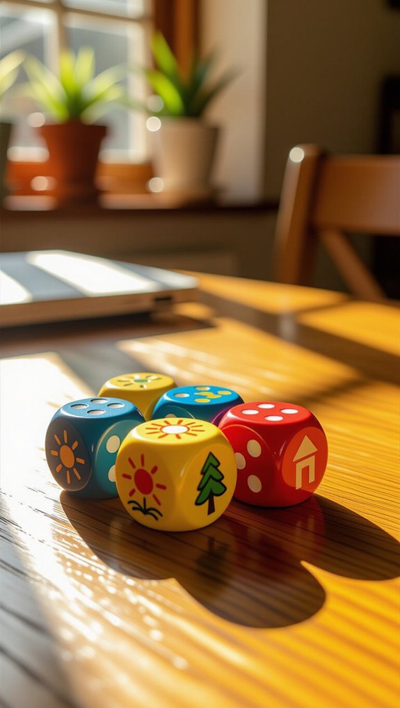 story sequencing with dice