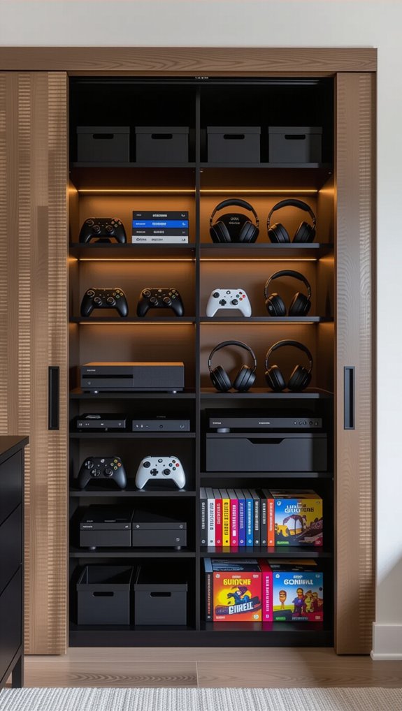 stylish sliding door storage