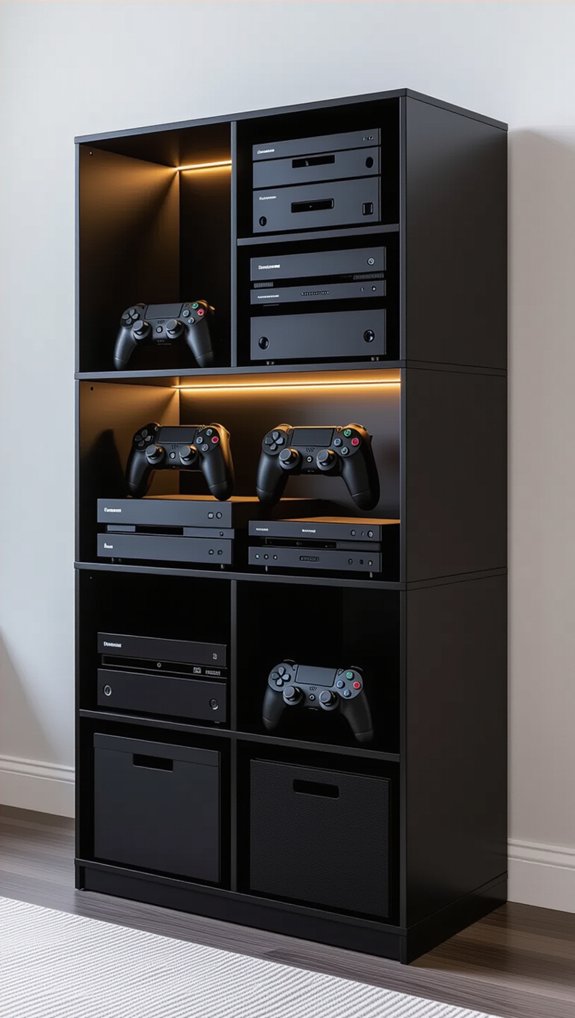 stylish spacious media organizer