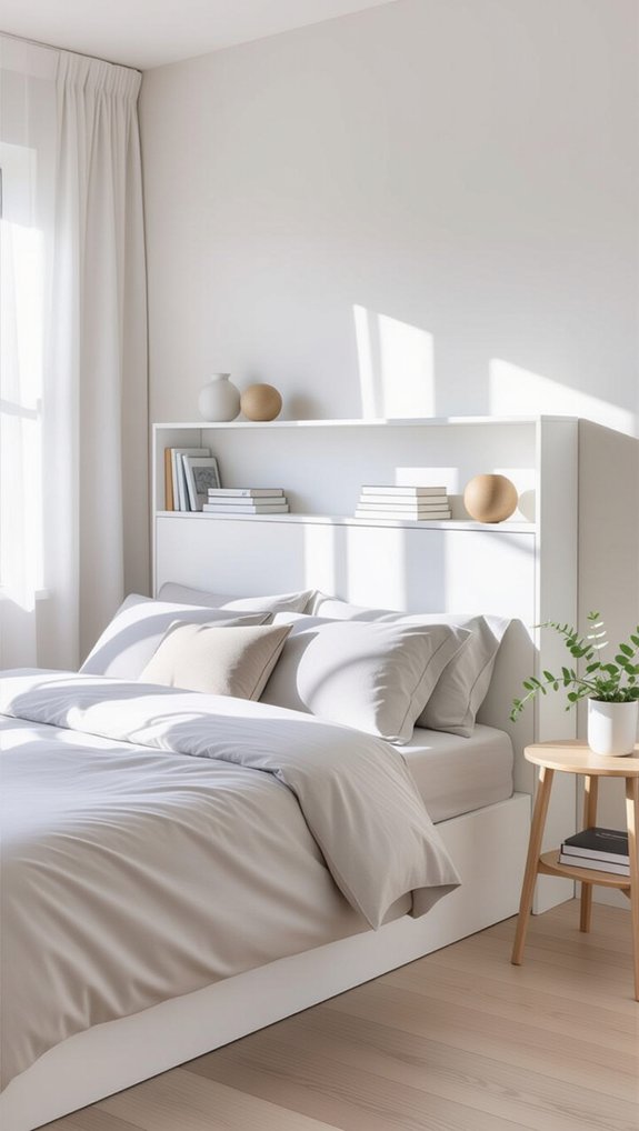 stylish storage headboard solution