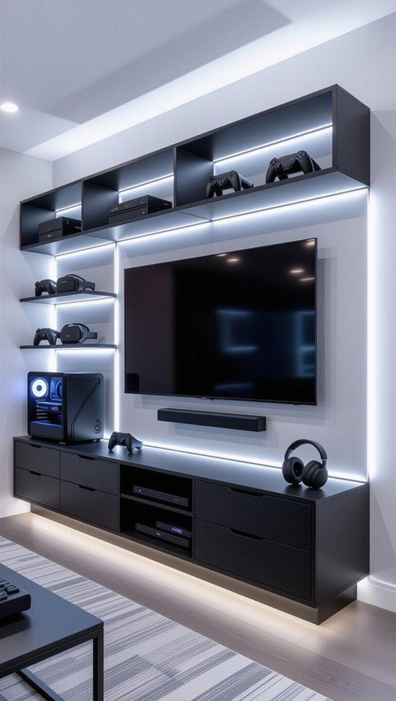 tech savvy game room storage