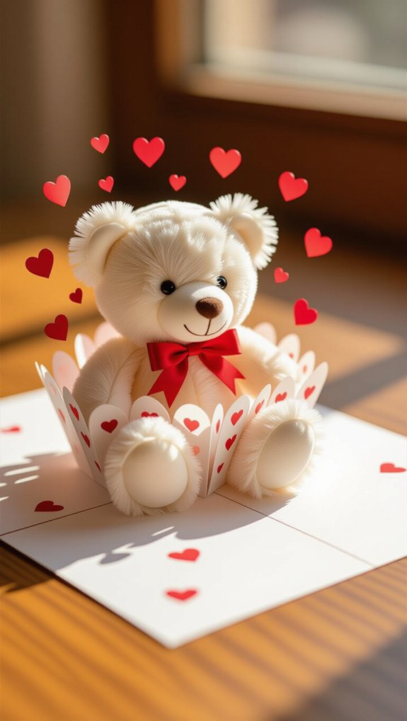 teddy bear pop up cards