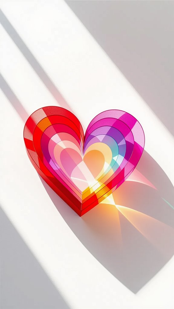 tissue paper heart suncatchers