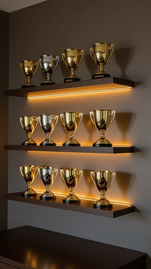 trophy shelf display ideas