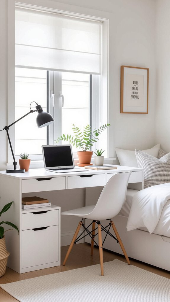 under bed workspace organization solution