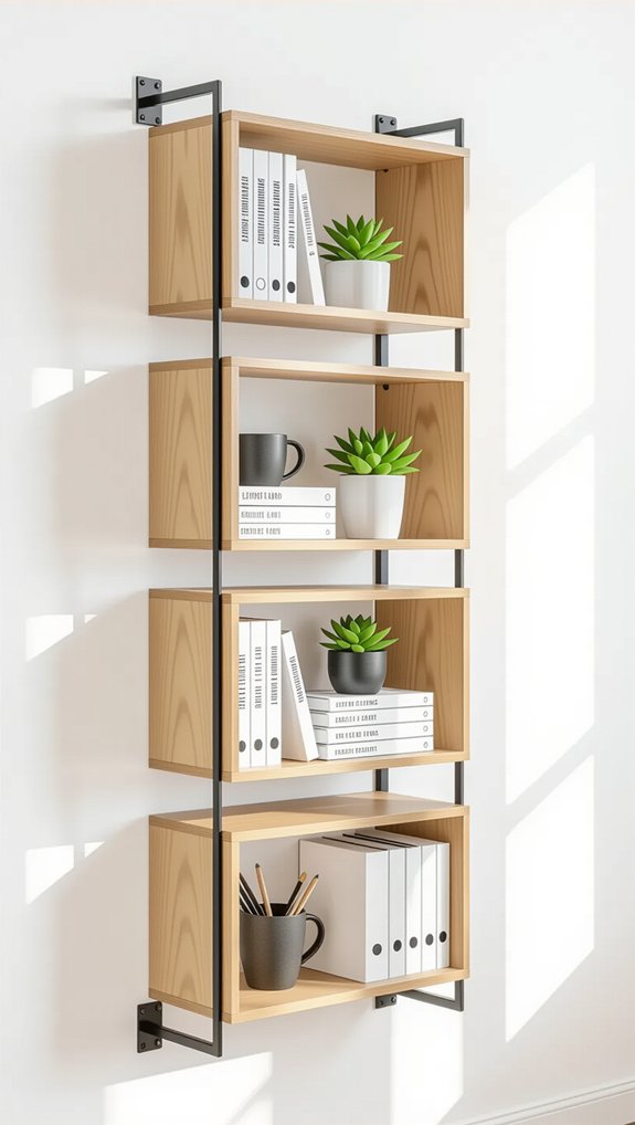 vertical organization maximizes workspace
