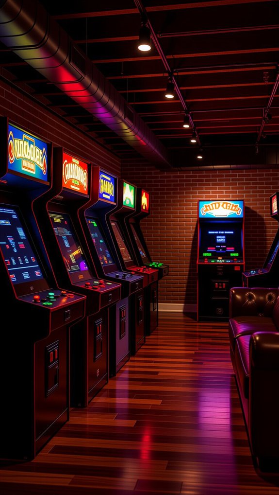 vintage arcade cabinet showcase