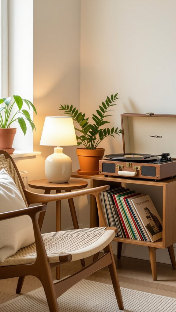 vintage wooden gaming decor