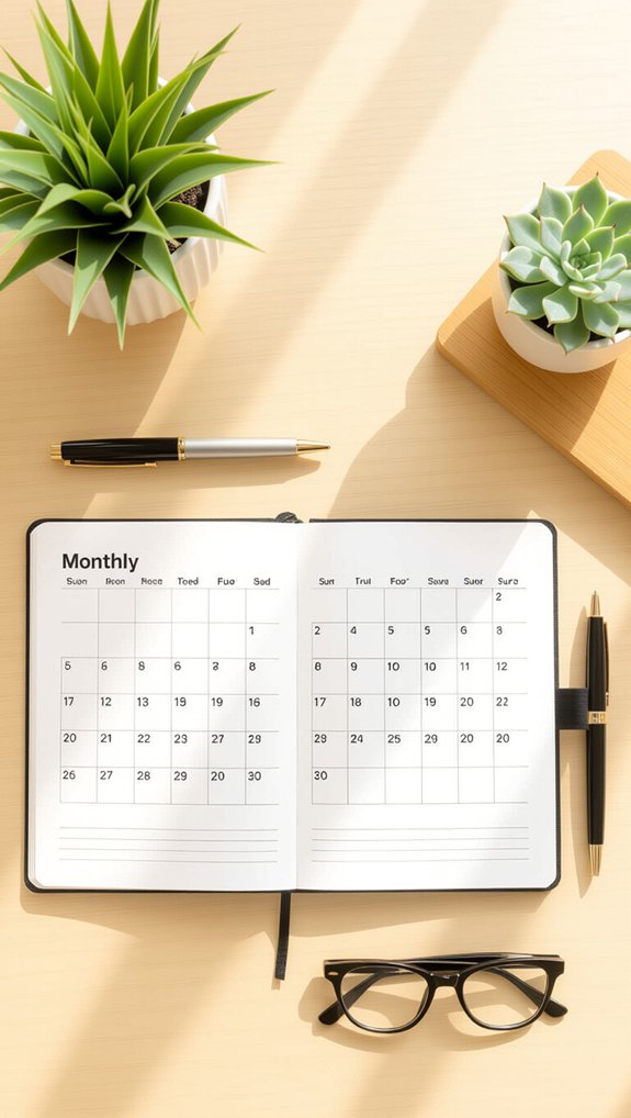 visual calendar task organization