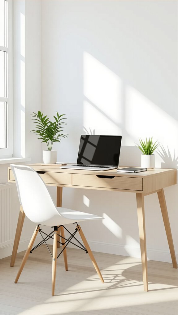 wall mounted desk arrangement benefits