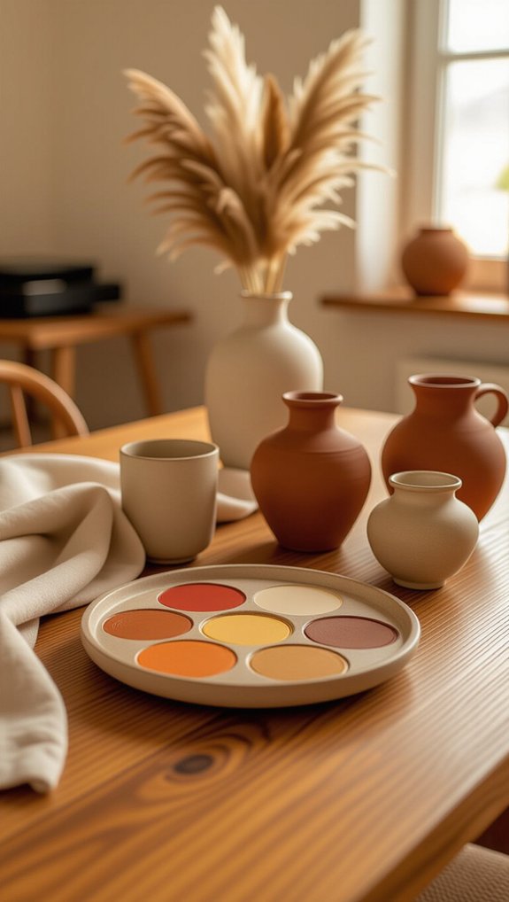 warm earth tone palette