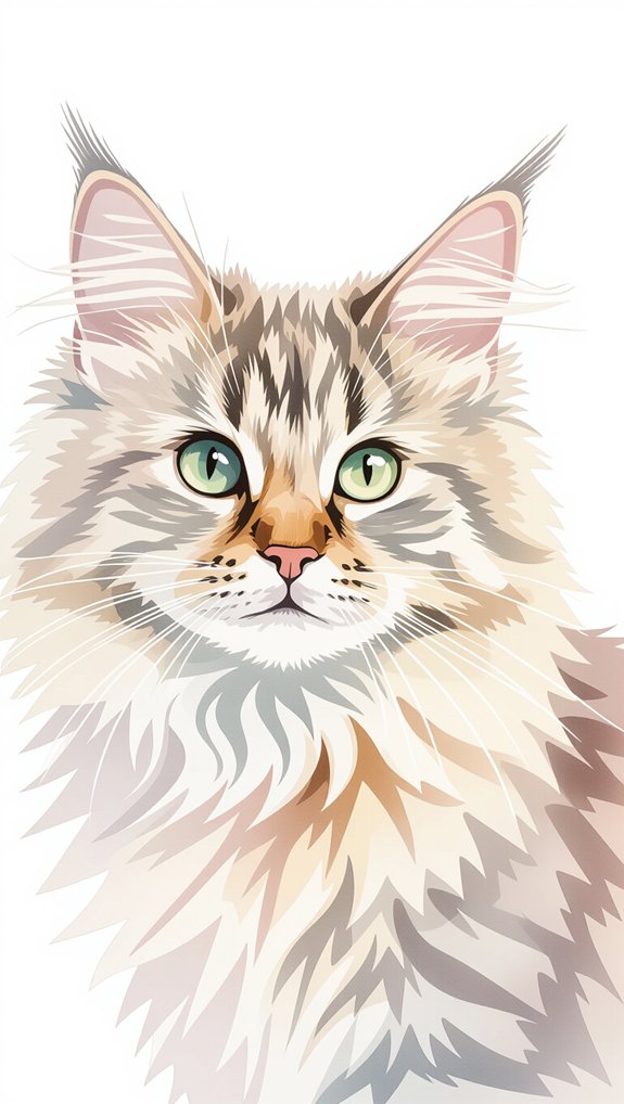 watercolor cat portrait techniques