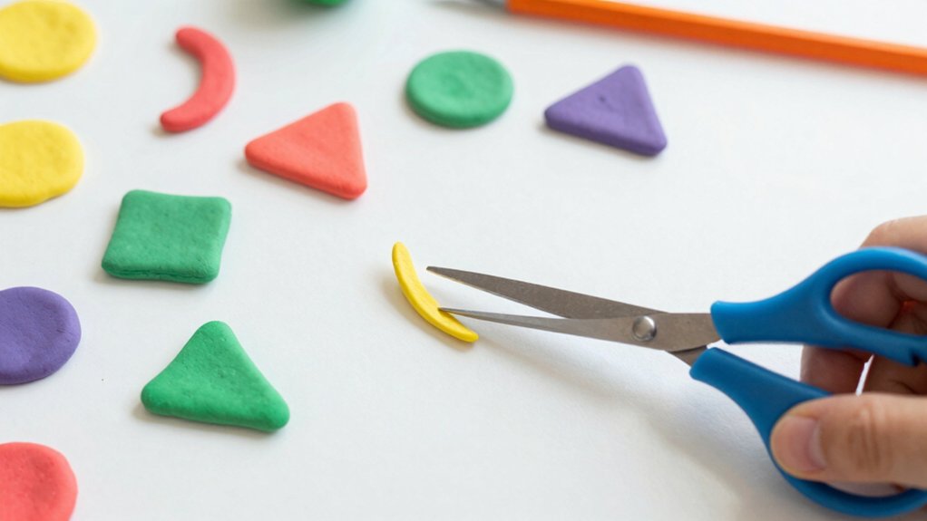 clay cutting scissor activity