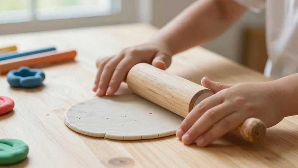 flattening clay builds skills