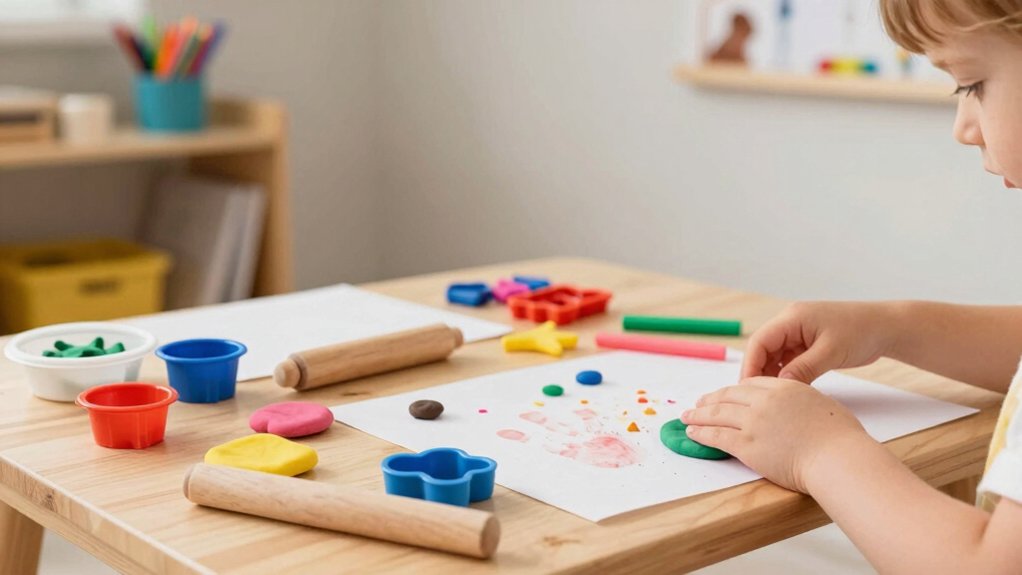 mess friendly clay station setup