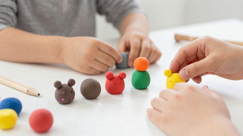 mini clay sculpture activity