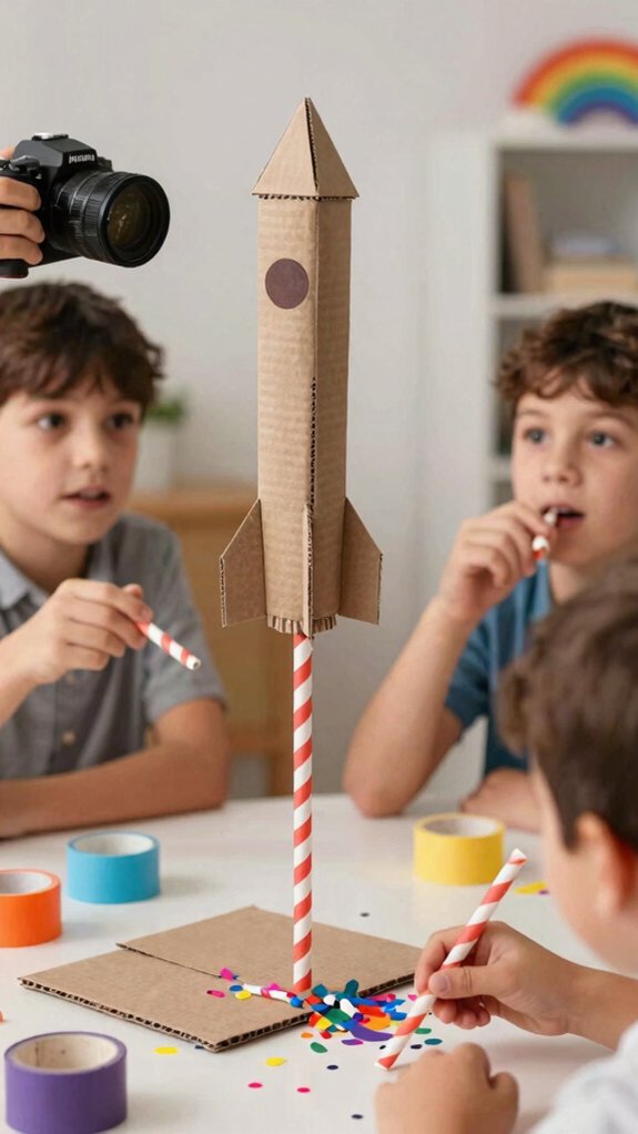 build and test straw rockets