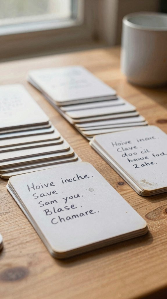 flashcards non negotiable first review