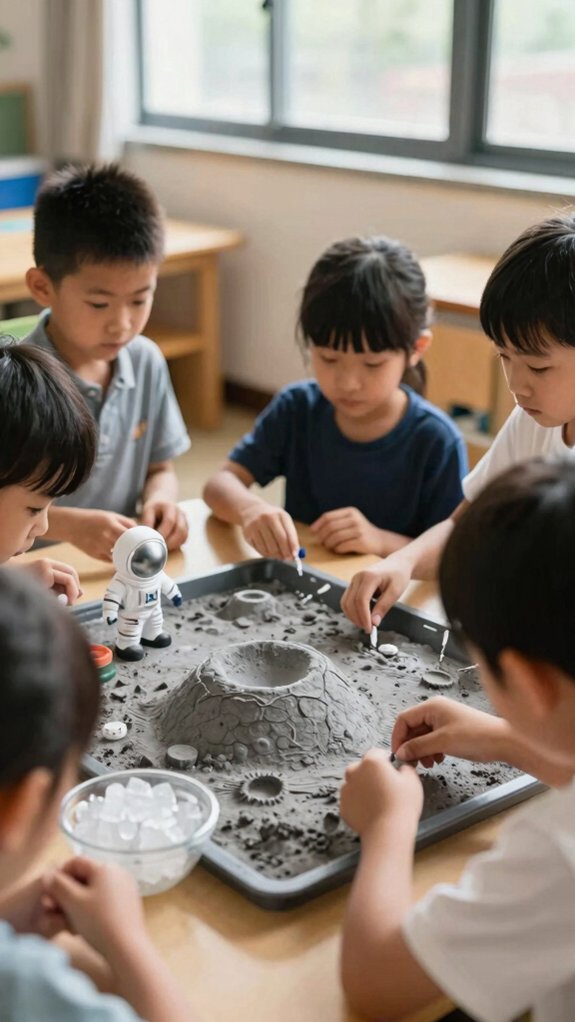 moon crater impact experiment