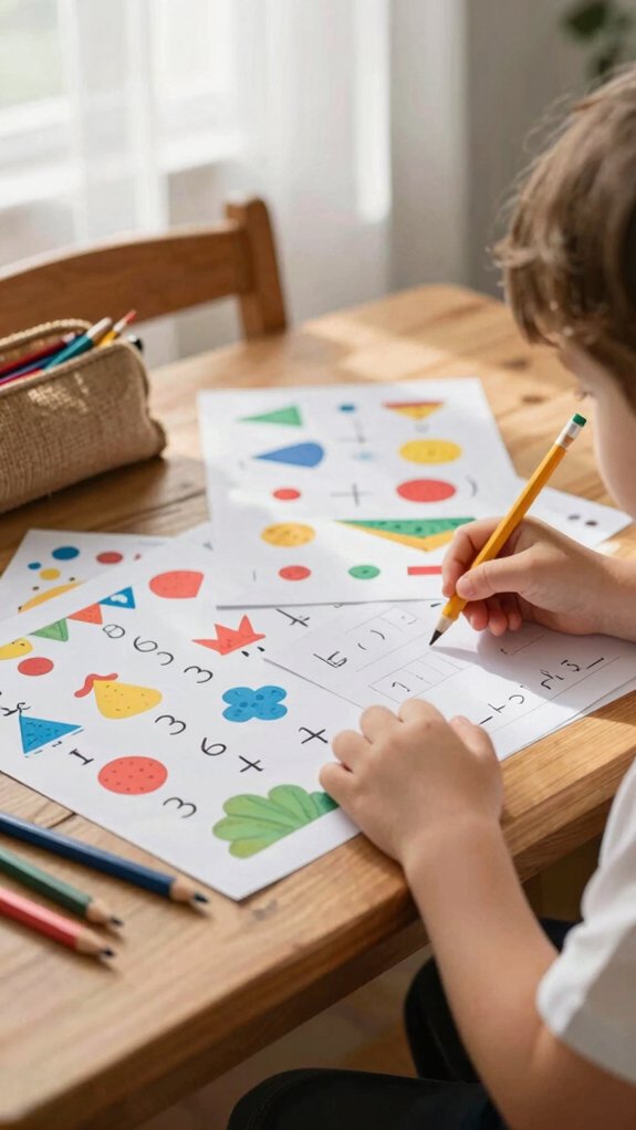 printable math practice at home