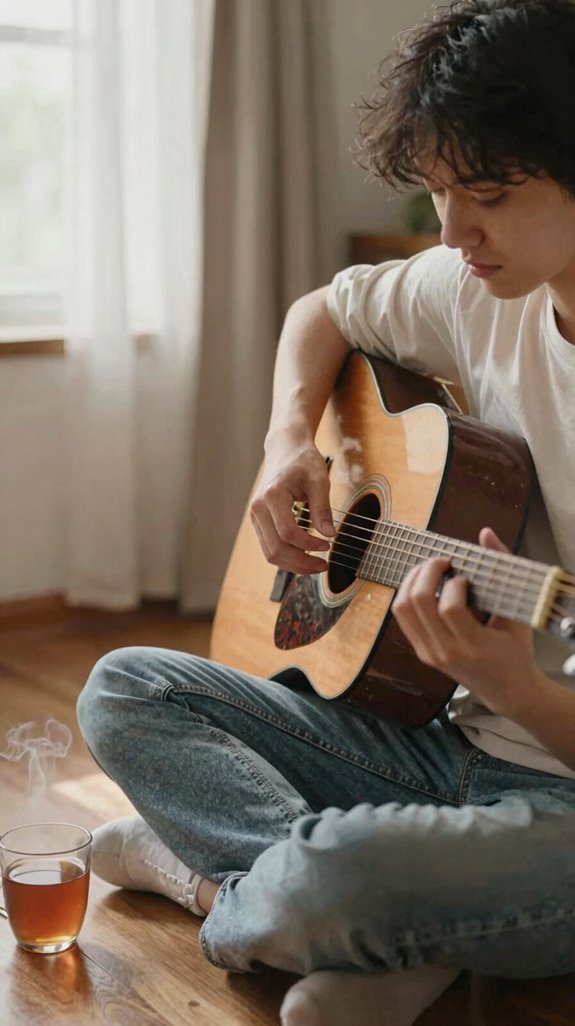 close fretboard clear fingers
