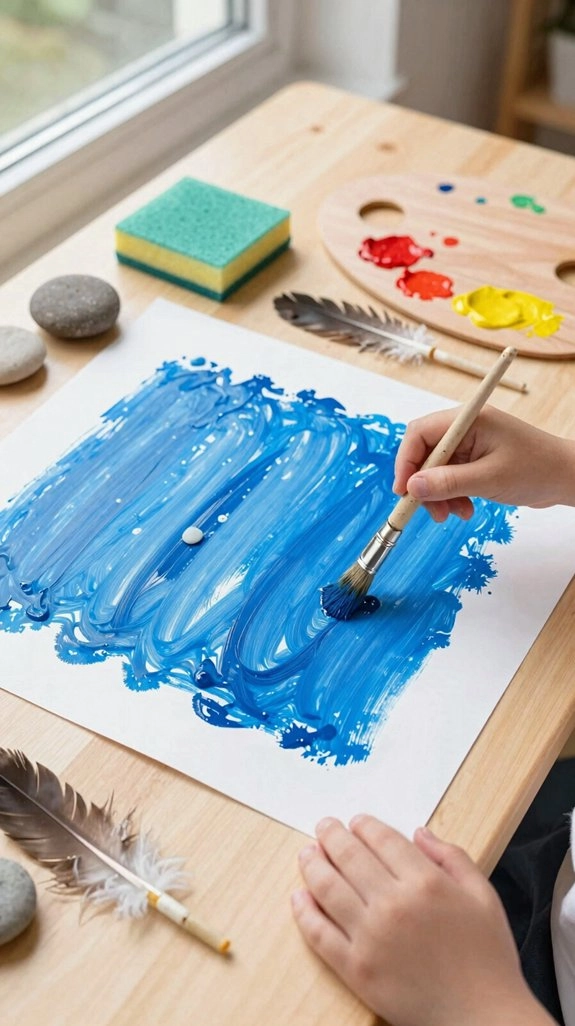color mixing dot painting fun