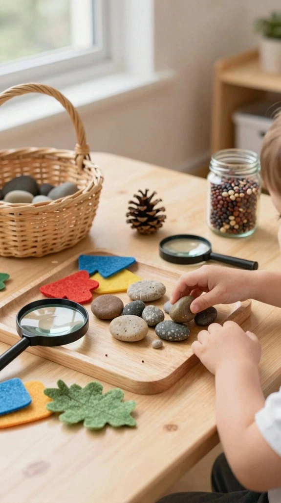 hands explore sensory learning