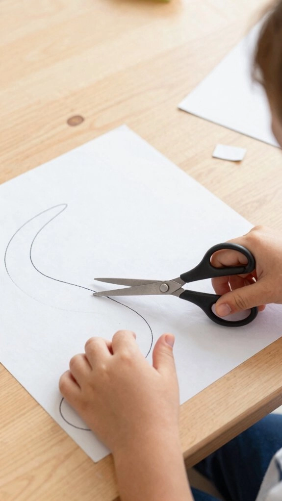 kid friendly scissor skills practice