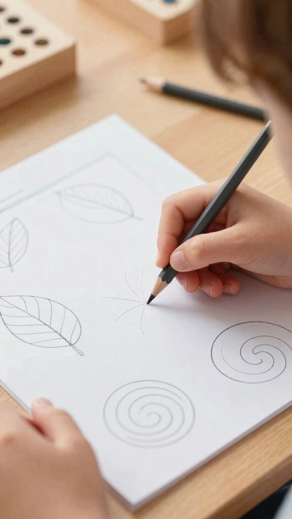 letter tracing fine motor practice