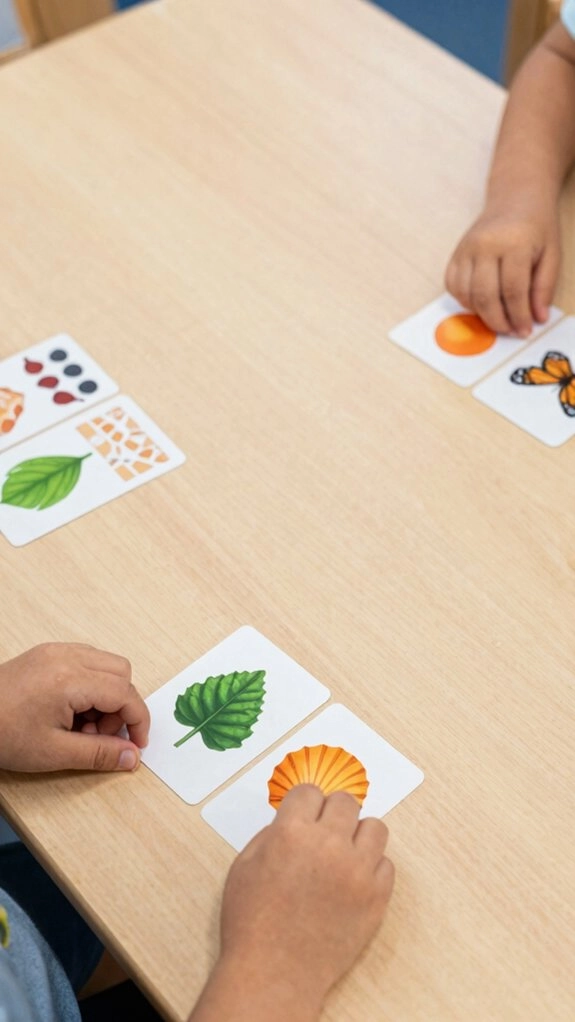 matching picture cards game focus