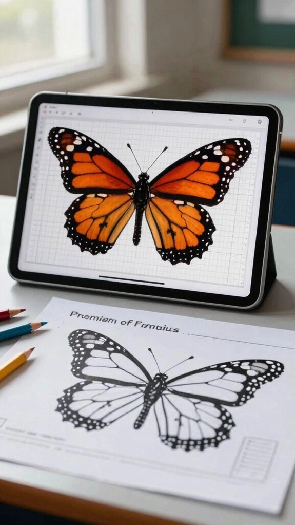 printable or digital pixel art learning