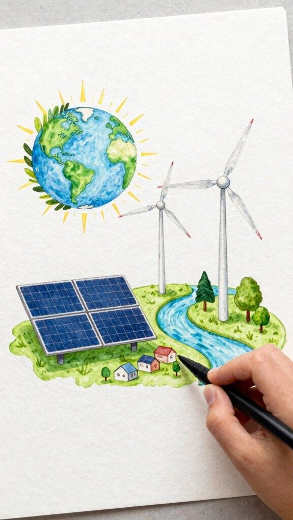 solar wind hydro clean energy