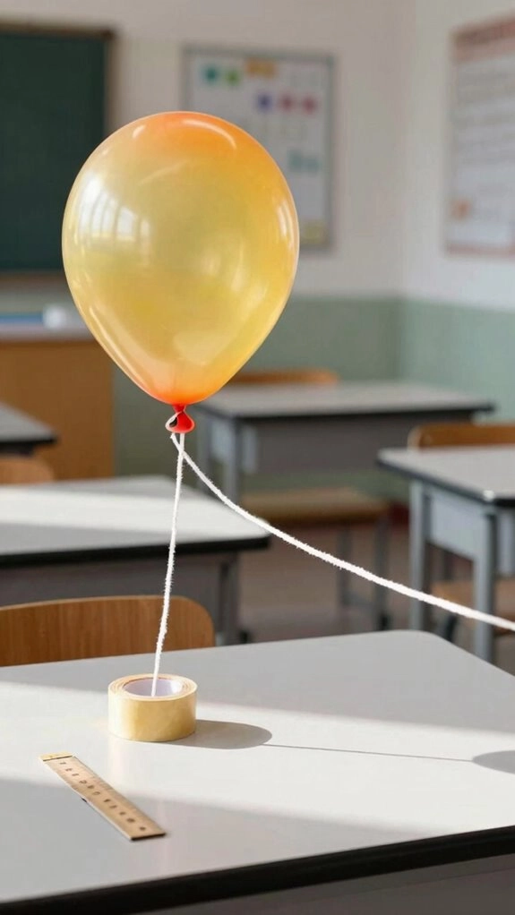 balloon air thrust rocket race