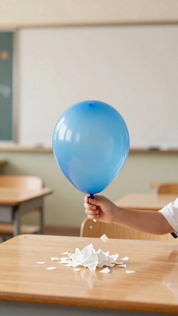 balloon static hair lift test