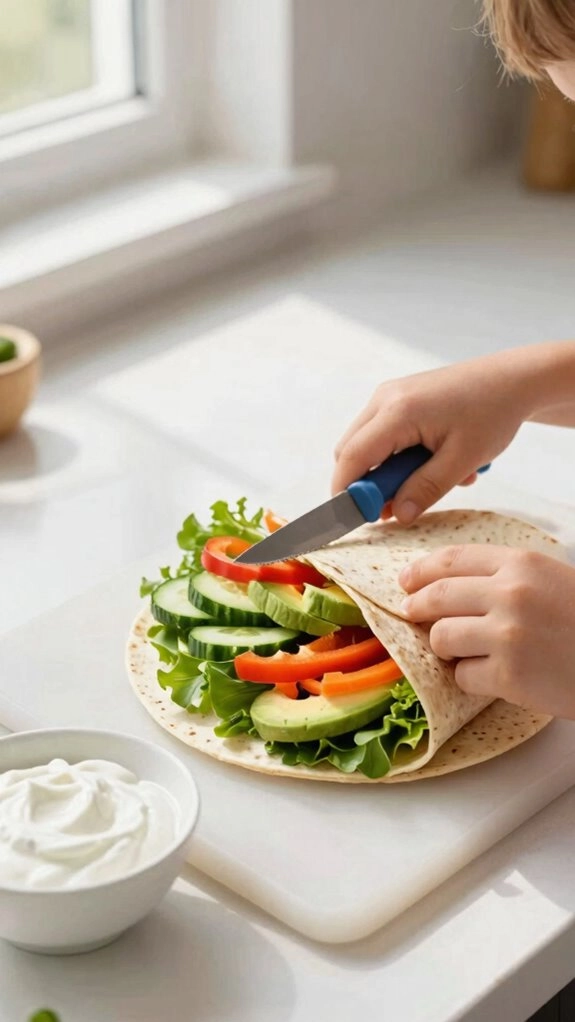 build a colorful snack