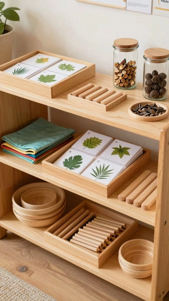 clear homes for montessori activities