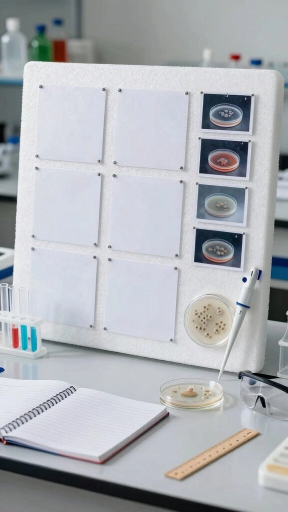 clear labeled project board layout