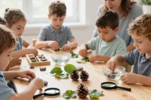 curious preschool science learning