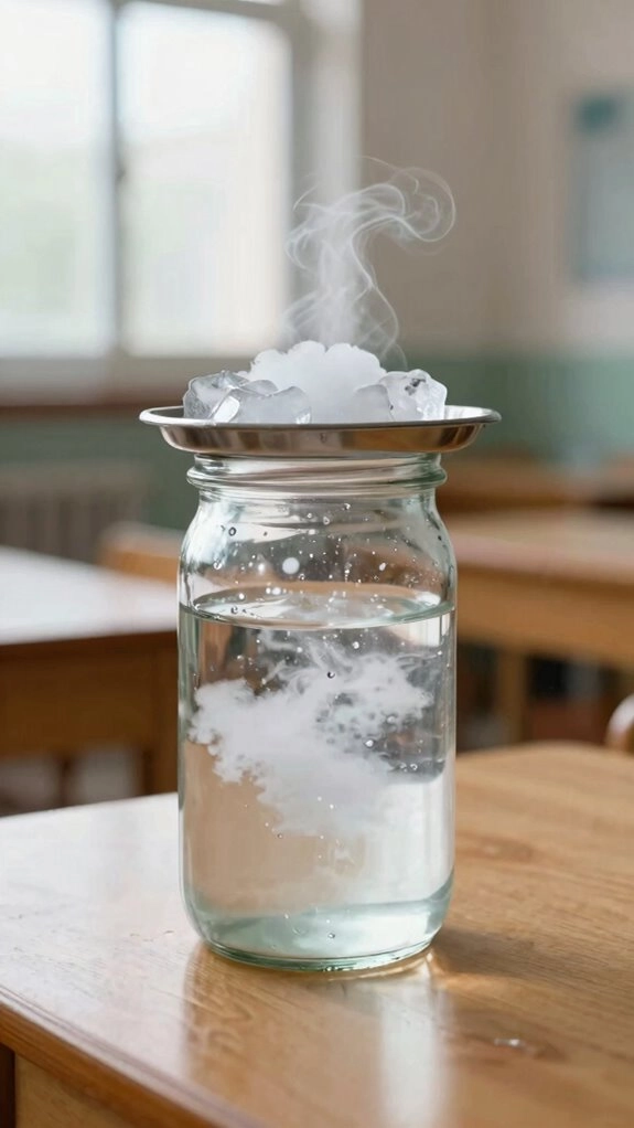 indoor ice condensation cloud